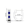 Load image into Gallery viewer, princess-cut-sapphire-channel-set-hoops-earrings-white-gold-fdear1018gsablangle3-nl-wg-hw.jpg