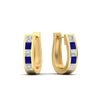 Load image into Gallery viewer, princess-cut-sapphire-channel-set-hoops-earrings-in-yellow-gold-fdear1018gsablangle1-nl-yg.jpg
