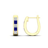 Load image into Gallery viewer, princess-cut-sapphire-channel-set-hoops-earrings-in-yellow-gold-fdear1018gsablangle3-nl-yg.jpg