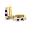 Load image into Gallery viewer, princess-cut-sapphire-channel-set-hoops-earrings-in-yellow-gold-fdear1018gsablangle7-nl-yg.jpg