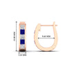 Load image into Gallery viewer, princess-cut-sapphire-channel-set-hoops-earrings-rose-gold-fdear1018gsablangle3-nl-rg-hw.jpg
