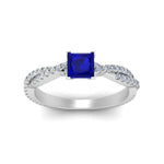 Load image into Gallery viewer, princess-cut-sapphire-infinity-twist-ring-in-white-gold-FD8233PRRGSABL-NL-WG-GS.jpg