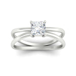 Load image into Gallery viewer, princess-cut-single-stone-ring-with-split-shank-band-in-white-gold-fdenr1008prrangle5-nl-wg