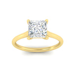 Load image into Gallery viewer, princess-cut-stunning-solitaire-diamond-ring-in-yellow-gold-FD11296PRRANGLE5-NL-YG