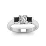Load image into Gallery viewer, princess-cut-u-prong-three-stone-engagement-ring-black-diamond-in-14K-white-gold-FDENR578PRRGBLACKANGLE5-NL-WG
