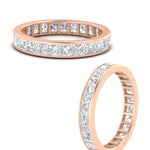 Load image into Gallery viewer, princess-cut-women_s-diamond-eternity-wedding-band-ring-in-rose-gold-FDEWB160PRBANGLE3-4.00CT-NL-RG.jpg?v=1766128423