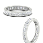 Load image into Gallery viewer, princess-cut-women_s-diamond-eternity-wedding-band-ring-in-white-gold-FDEWB160PRBANGLE3-4.00CT-NL-WG.jpg?v=1766128423