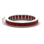 Load image into Gallery viewer, princess-cut-women_s-ruby-eternity-wedding-band-ring-in-white-gold-FDEWB160PRBGRUDR-4.00CT-NL-WG-HW.jpg?v=1766128423
