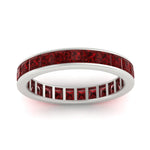 Load image into Gallery viewer, princess-cut-women_s-ruby-eternity-wedding-band-ring-in-white-gold-FDEWB160PRBGRUDRANGLE5-4.00CT-NL-WG.jpg?v=1766128423