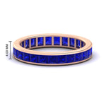 Load image into Gallery viewer, princess-cut-women_s-sapphire-eternity-wedding-band-ring-in-rose-gold-FDEWB160PRBGSABL-4.00CT-NL-RG-HW.jpg?v=1766128423