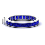 Load image into Gallery viewer, princess-cut-women_s-sapphire-eternity-wedding-band-ring-in-white-gold-FDEWB160PRBGSABL-4.00CT-NL-WG-HW.jpg?v=1766128423