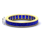 Load image into Gallery viewer, princess-cut-women_s-sapphire-eternity-wedding-band-ring-in-yellow-gold-FDEWB160PRBGSABL-4.00CT-NL-YG-HW.jpg?v=1766128423