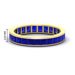 Load image into Gallery viewer, princess-cut-women_s-sapphire-eternity-wedding-band-ring-in-yellow-gold-FDEWB160PRBGSABL-4.00CT-NL-YG-HW.jpg?v=1766128423