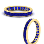 Load image into Gallery viewer, princess-cut-women_s-sapphire-eternity-wedding-band-ring-in-yellow-gold-FDEWB160PRBGSABLANGLE3-4.00CT-NL-YG.jpg?v=1766128423