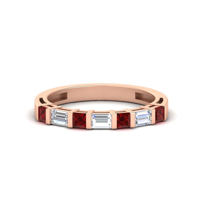 princess-and-baguette-diamond-bar-set-wedding-band-in-rose-gold-FD11342B-NL-RG