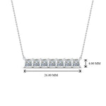 Load image into Gallery viewer, princess-diamond-horizontal-bar-pendant-in--FDPD8420-NL-WG