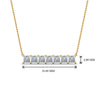 Load image into Gallery viewer, fdpd8420/princess-cut-diamond-horizontal-bar-pendant-in-fdpd8420-fancy-nl-yg