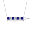 Load image into Gallery viewer, princess-diamond-horizontal-bar-pendant-with-blue-sapphire-in--FDPD8420GSABL-NL-WG