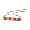 Load image into Gallery viewer, princess-diamond-horizontal-bar-pendant-with-orange-sapphire-in-FDPD8420GSAOR-NL-RG