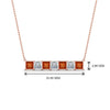 Load image into Gallery viewer, princess-diamond-horizontal-bar-pendant-with-orange-sapphire-in-FDPD8420GSAOR-NL-RG