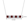 Load image into Gallery viewer, princess-diamond-horizontal-bar-pendant-with-ruby-in--FDPD8420GRUDR-NL-WG