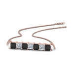 Load image into Gallery viewer, princess-horizontal-bar-pendant-with-black-diamond-in-FDPD8420GBLACK-NL-RG
