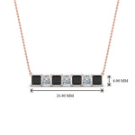 Load image into Gallery viewer, princess-horizontal-bar-pendant-with-black-diamond-in-FDPD8420GBLACK-NL-RG