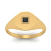 Load image into Gallery viewer, Single Diamond Signet Ring