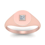 Load image into Gallery viewer, Single Diamond Signet Ring