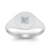 Load image into Gallery viewer, Single Diamond Signet Ring