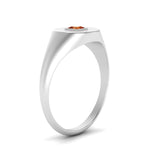 Load image into Gallery viewer, Single Diamond Signet Ring
