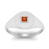Load image into Gallery viewer, Single Diamond Signet Ring