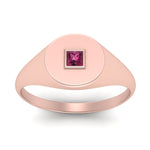 Load image into Gallery viewer, Single Diamond Signet Ring