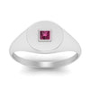 Load image into Gallery viewer, Single Diamond Signet Ring