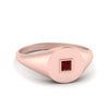 Load image into Gallery viewer, Single Diamond Signet Ring