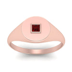 Load image into Gallery viewer, Single Diamond Signet Ring