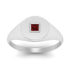 Load image into Gallery viewer, Single Diamond Signet Ring