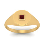 Load image into Gallery viewer, Single Diamond Signet Ring