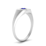 Load image into Gallery viewer, Single Diamond Signet Ring