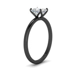 Load image into Gallery viewer, Princess Cut Tulip Solitaire Engagement Ring