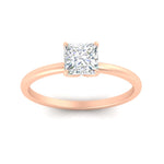 Load image into Gallery viewer, Princess Cut Tulip Solitaire Engagement Ring