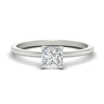 Load image into Gallery viewer, Princess Cut Tulip Solitaire Engagement Ring