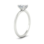 Load image into Gallery viewer, Princess Cut Tulip Solitaire Engagement Ring