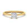 Load image into Gallery viewer, Princess Cut Tulip Solitaire Engagement Ring