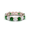 Load image into Gallery viewer, Women's 3 Ct Round Cut Common Prong Eternity Ring