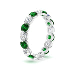 Load image into Gallery viewer, Women's 3 Ct Round Cut Common Prong Eternity Ring