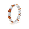 Load image into Gallery viewer, Women's 3 Ct Round Cut Common Prong Eternity Ring