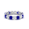 Load image into Gallery viewer, Women's 3 Ct Round Cut Common Prong Eternity Ring