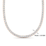 Load image into Gallery viewer, prong-set-20.50-carat-tennis-diamond-necklace-in-FDNK11334-(0.20CT)ANGLE1-NL-RG
