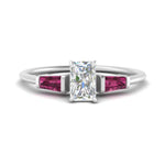 Load image into Gallery viewer, radiant-cut-bar-baguette-3-stone-pink-sapphire-engagement-ring-in-FDENS100RARGSADRPI-NL-WG